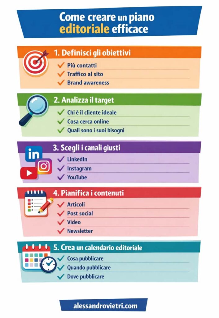 piano editoriale per aziende